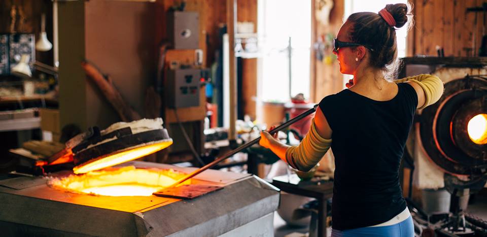 Travail dans l'atelier de La Méduse ÎM