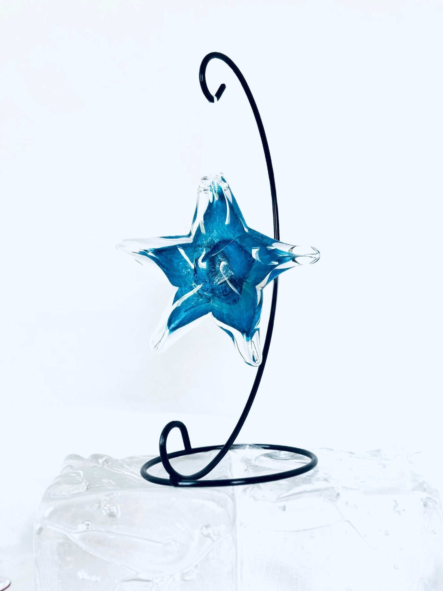 "Étoiles" en verre avec cendres funéraires - La Meduse - Verre soufflé