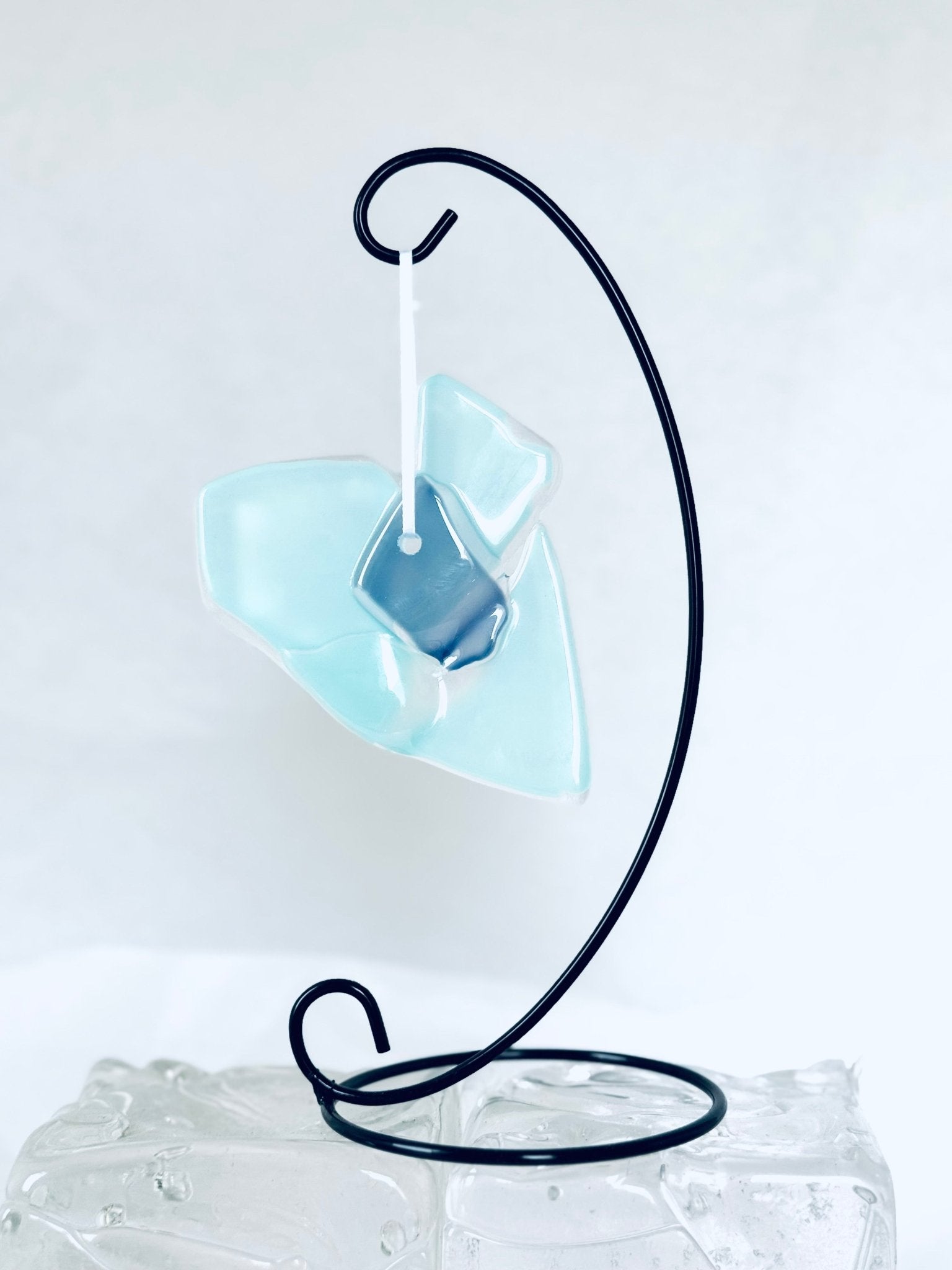 Petit coeur en verre recyclé - La Meduse - Verre soufflé