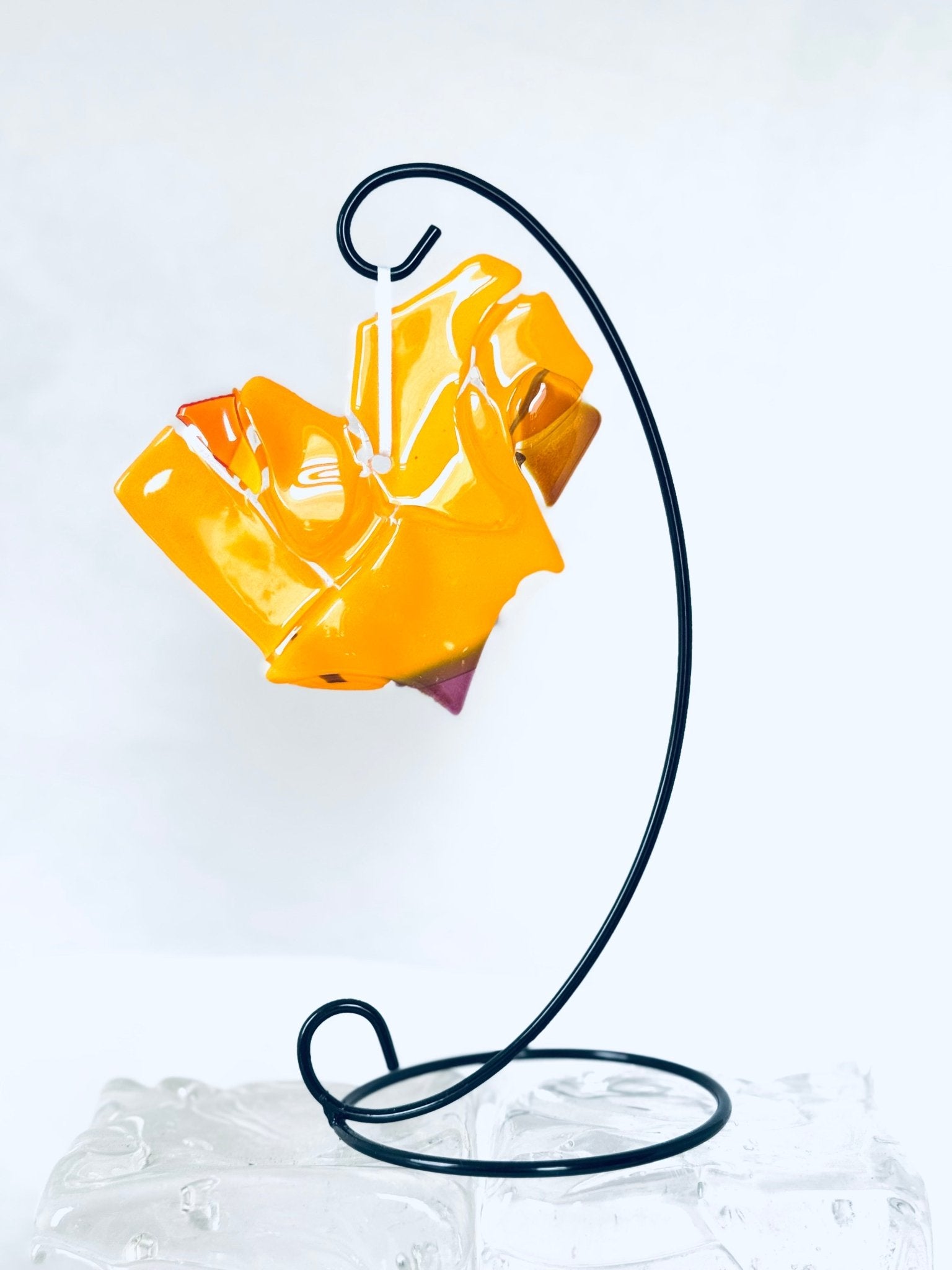 Petit coeur en verre recyclé - La Meduse - Verre soufflé