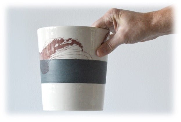 Pot à ustensiles - collection Méduse - La Meduse - Verre soufflé