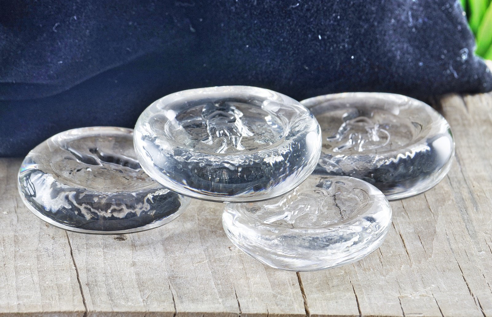 Glaçons à scotch en verre - La Meduse - Verre soufflé