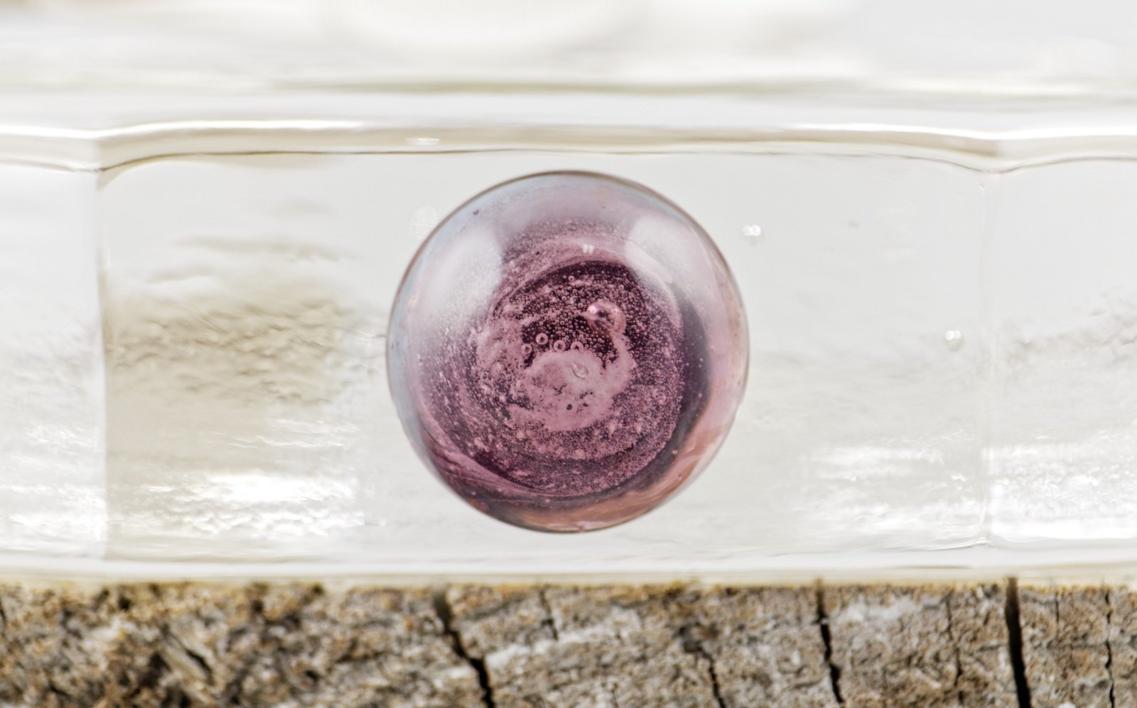 Porte-clefs Animal de compagnie avec cendres funéraires - La Meduse - Verre soufflé